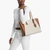 Taryn Large Signature Logo And Leather Tote Bag