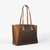 Taryn Large Signature Logo And Leather Tote Bag