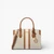 BECCA MEDIUM SIGNATURE LOGO STRIPE SATCHEL