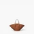 Isa Small Leather Fan Tote Bag