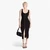 Ribbed Stretch Knit Zip Dress