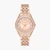Harlowe Pavé Rose Gold-Tone Watch