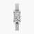 Mini Empire Pavé Silver-Tone Bangle Watch