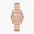 Mini Bryant Pavé Rose Gold-Tone Watch