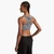 Stretch Recycled Nylon Leopard Logo Sports Bra