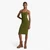 Ribbed Stretch Knit Midi Tank Dress