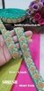 Green Sequin, Thread & Dori Embroidery Lace – 18297-Emb