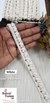LuxeGlimmer Embroidered Trim White Color