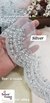 Silver Scalloped Floral Net Lace