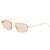 AUGEN Rimless Full-Metal UV400 Sunglasses for Men & Women | Lightweight Eyewear for Driving, Travel & Daily Wear | Scratch-Resistant Lenses (M250-C3)
