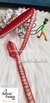 Bright Red Gota Pati Trim