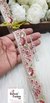Red Flowers Sequined Petal Cutwork Laces