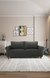 neudot Melody Sofa for Living Room |3 Persons Sofa|Premium Fabric with Padded Cushioned Armrest | Solid Wood Frame|3 Seater in Slate Grey Color