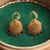 The Nila Gold Plated Emerald Drop Jhumkas