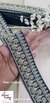 Navy Pearl & Sequence Fabric Lace