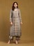 Beige & Tapestry Blue Keya Suit Set