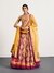 Yellow Purple Morina Lehenga