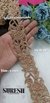 Matt Elegance Handmade Cutwork Zardosi Lace-2 Inch-Mj-887