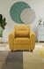 neudot Scott Sofa for Living Room |1 Person Sofa|Premium Fabric with Cushioned Armrest | Solid Wood Frame|1 Seater in Husky Yellow Color