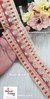 Peach-Red Multi-Layered Organza Lace