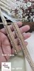 Rose Jhalar Machine Lace with Diamond