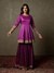 Purple & Fuschia Salya Ensemble