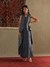 Indigo Blue Gonda Varunda Dress With Shrug