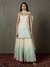 Off White & Aqua Sterling Suit Set