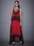 Red & Black Bandhni Babul Embroidered Ensemble