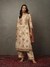 Off White & Multi Tree Of Life Suit Set