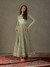 Spruce Green & Multi Roshafi Anarkali Suit