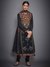 Black & Red Arhana Hand Embroidered Suit Set
