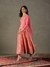 Pink & Misty Jade Avena Anarkali Suit