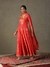 Dragon Red & Orange Rukmini Anarkali Suit