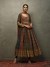Dark Olive Red Keya Anarkali Suit