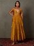 Olive & Burgundy Manjhi Anarkali Suit