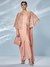 Peach Florance Pre-Draped Saree