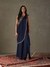 Midnight Blue Zergul Pre-Draped Saree