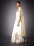 Off White Guncha Gown With Dupatta