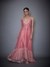Pastel Pink & Beige Kanakanjali Dress With Jacket