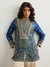 Blue & Beige Brocade Jamawar Kurti