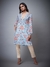 Dusty Blue & Multi Chintz Kurti