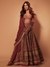 Prune & Burgundy Satnam Lehenga Set