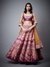 Purple & Mustard Marigold Lehenga Set