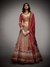 Black & Burgundy 	Satnam Lehenga Set
