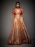 Burnt Orange & Multi Niscira Lehenga Set