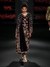 Indigo   Burgundy Antique Floral Long Dress