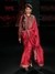 Fuschia  Purple Brocade Jamaver Saree with Jacket
