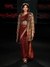 Brown  Black Jamdani Rushafi Saree with Jacket