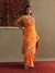 Orange Rukmini Saree With Unstitched Blouse